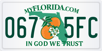 FL license plate 0675FC