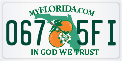 FL license plate 0675FI
