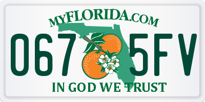 FL license plate 0675FV