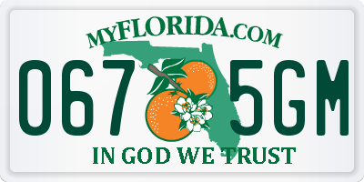 FL license plate 0675GM