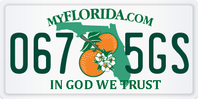 FL license plate 0675GS