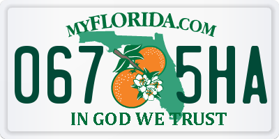 FL license plate 0675HA