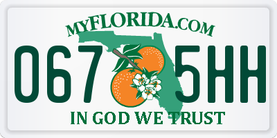 FL license plate 0675HH