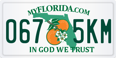 FL license plate 0675KM