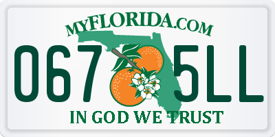 FL license plate 0675LL