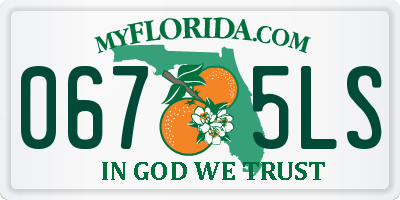 FL license plate 0675LS