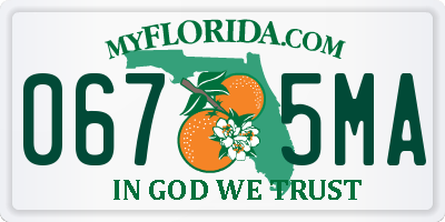 FL license plate 0675MA