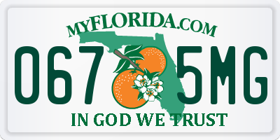 FL license plate 0675MG