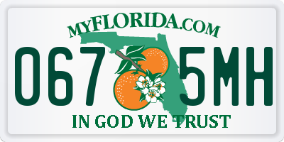 FL license plate 0675MH