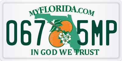 FL license plate 0675MP