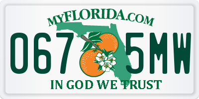 FL license plate 0675MW