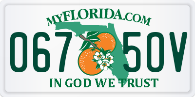 FL license plate 0675OV