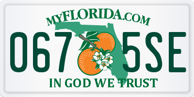 FL license plate 0675SE