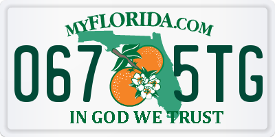 FL license plate 0675TG