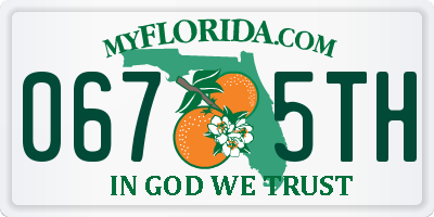 FL license plate 0675TH