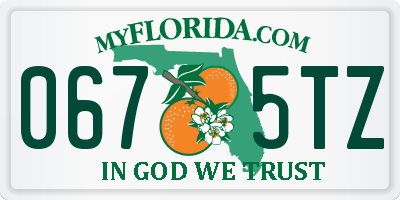 FL license plate 0675TZ