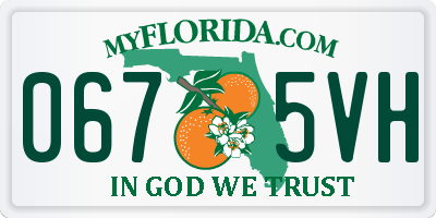 FL license plate 0675VH