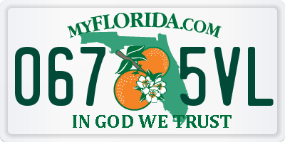 FL license plate 0675VL