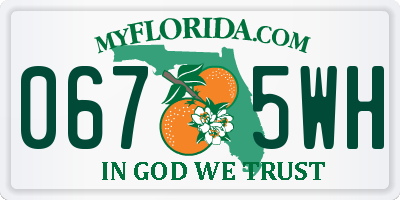 FL license plate 0675WH