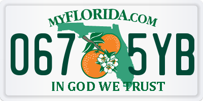 FL license plate 0675YB