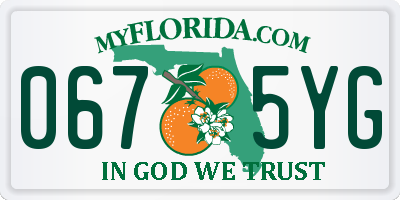 FL license plate 0675YG