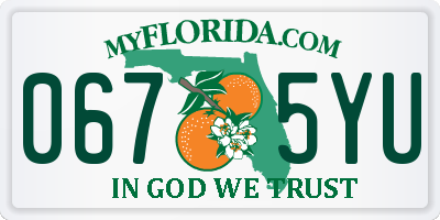 FL license plate 0675YU