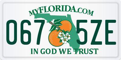 FL license plate 0675ZE