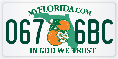 FL license plate 0676BC