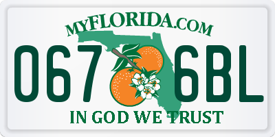 FL license plate 0676BL