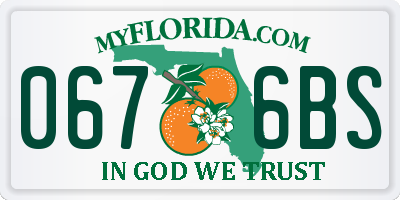 FL license plate 0676BS