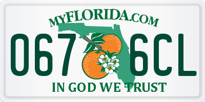 FL license plate 0676CL