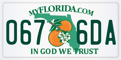 FL license plate 0676DA