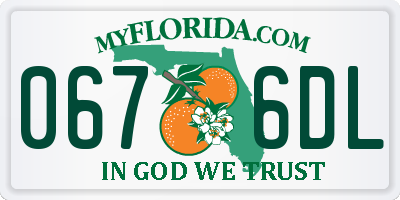 FL license plate 0676DL