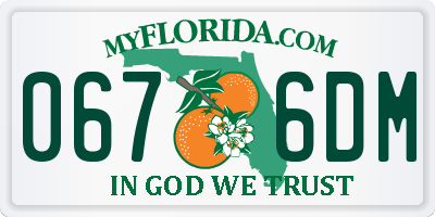 FL license plate 0676DM