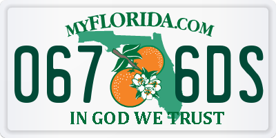 FL license plate 0676DS