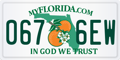 FL license plate 0676EW