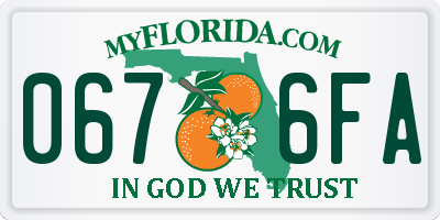 FL license plate 0676FA