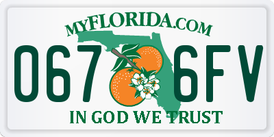 FL license plate 0676FV