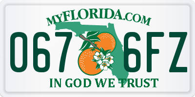 FL license plate 0676FZ