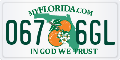 FL license plate 0676GL