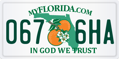 FL license plate 0676HA