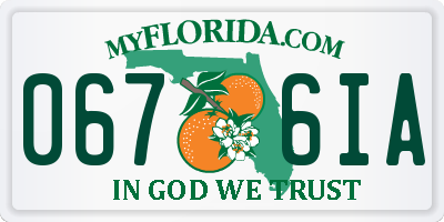 FL license plate 0676IA