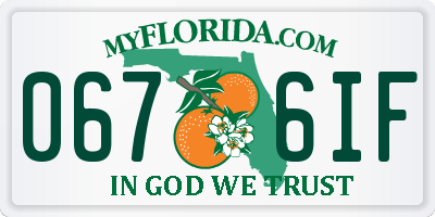 FL license plate 0676IF