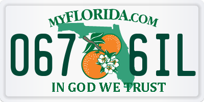 FL license plate 0676IL
