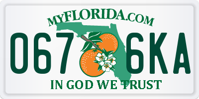 FL license plate 0676KA