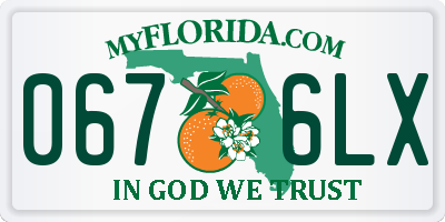 FL license plate 0676LX