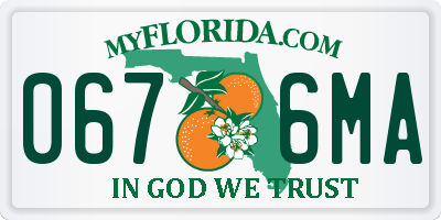 FL license plate 0676MA