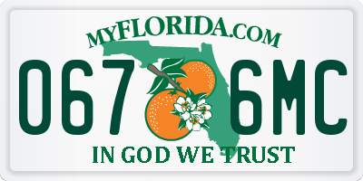 FL license plate 0676MC