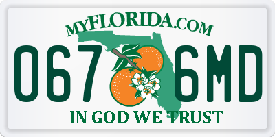 FL license plate 0676MD