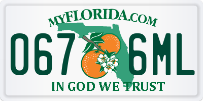 FL license plate 0676ML